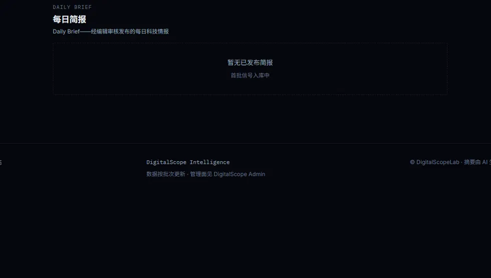 Intelligence 每日简报实录:标题段落与判断要点